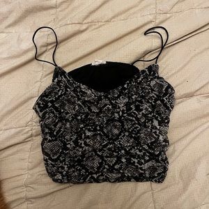 Garage snakeskin tank top